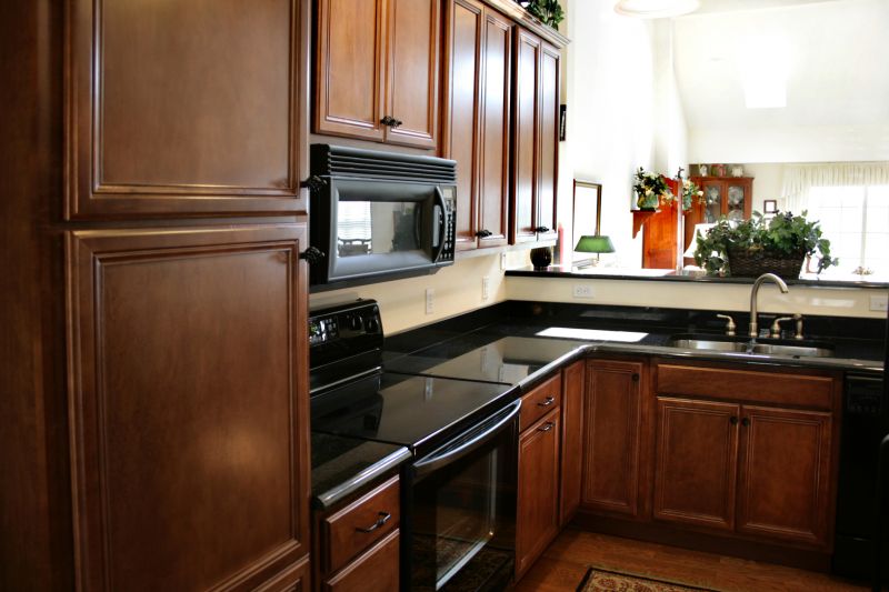 Cherry Cabinet Refacing in Bloomington, IN